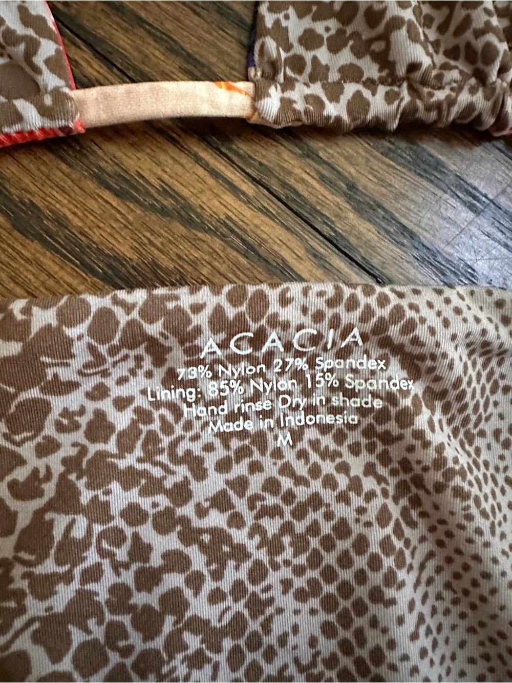 Acacia swimwear Retro Paradise Floral Tie-Side Triangle Bikini small P XS - Picture 8 of 14
